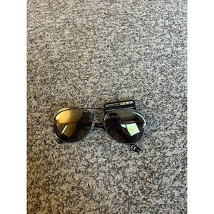 Foster Grant Adeline Gunmetal Aviator Sunglasses MaxBlock UVA UVB Protection NEW